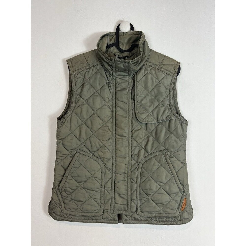 Coach Women's Quilted Vest Green Cottagecore Quiet Luxury Capsule Outdoor XS